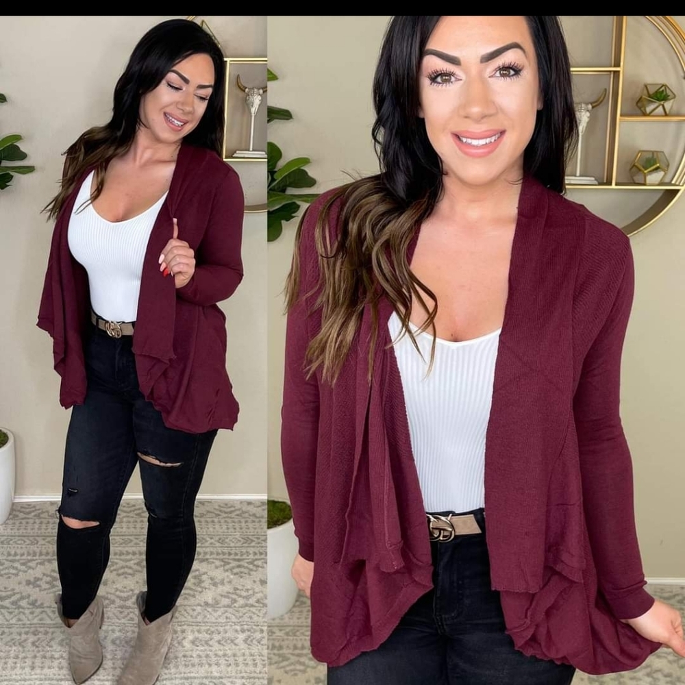 Maroon/Burgundy/Wine Cardigan
